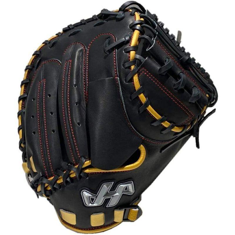 ハタケヤマ 2021年限定軟式グラブ 捕手用 キャッチャーミット Gブラック×ゴールドaxバック 右投げ用 2021年限定軟式グラブ 捕手用 キャッチャーミット Gブラック×ゴールドaxバック 右投げ用