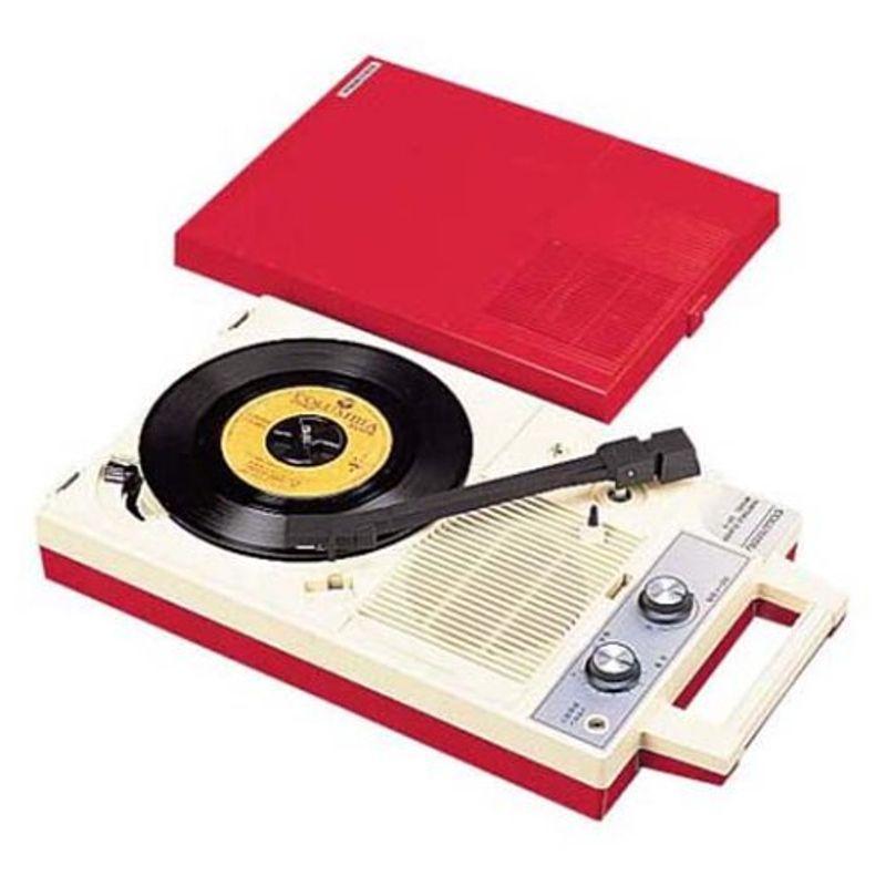 卓抜 Denon ポータブルプレーヤー レッド GP-3-R slip.com.br