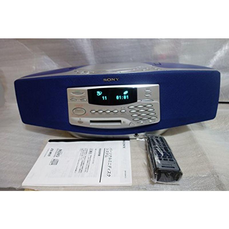 SONY ソニー ZS-M35 ブルー パーソナルMDシステム(CD MDシステム)(ラジカセ形状)