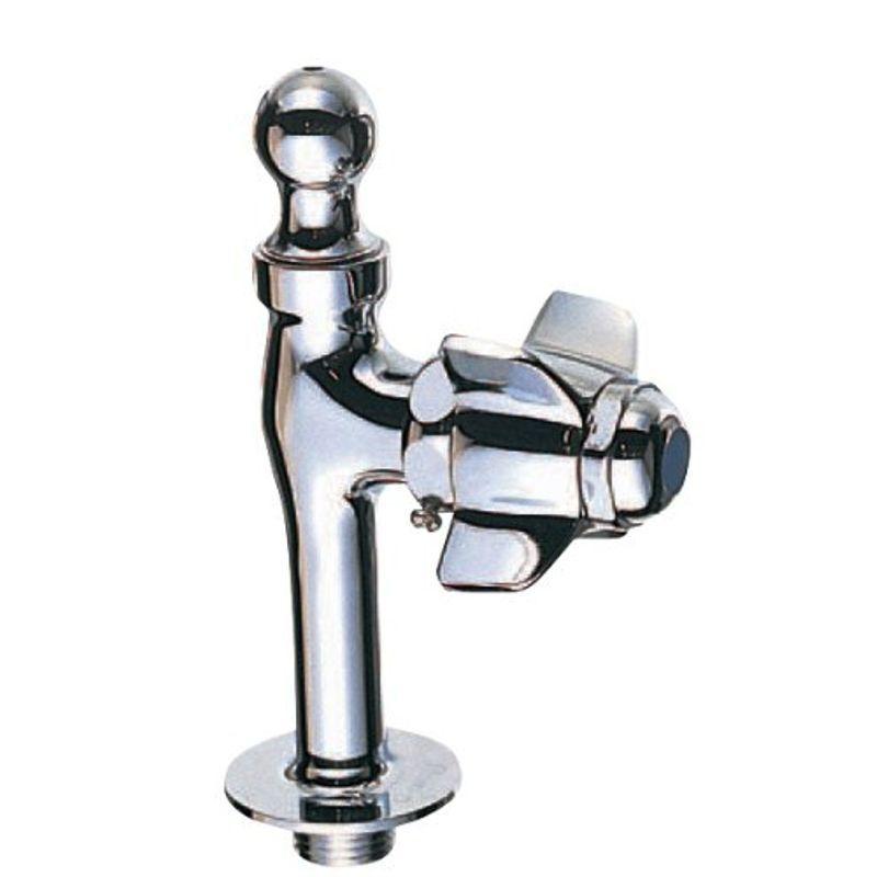 SANEI 自閉立形水飲水栓 ハンドル回している間だけ吐水 ハンドルはなすと止水 Y569A-13