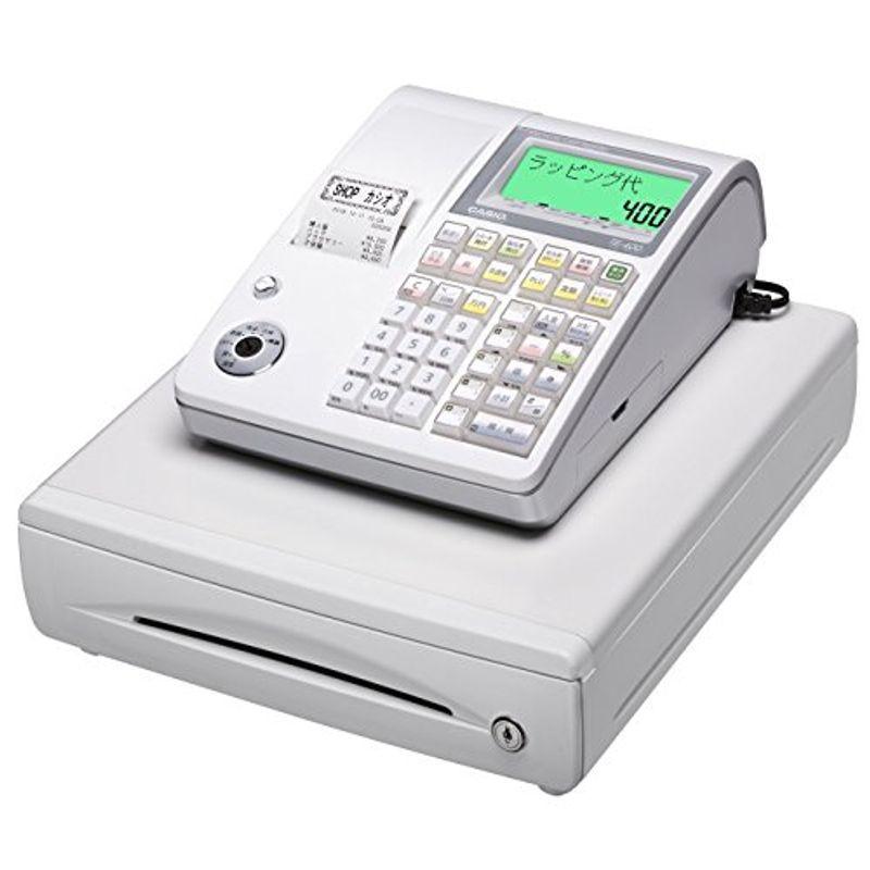カシオ レジスター 10部門 ドロア分離型 TE-400-WE ホワイト 【お気に