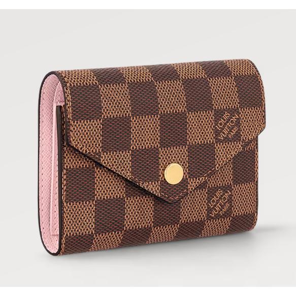 Louis Vuitton 美品 折り財布 ダミエ ヴィクトリーヌ ヴィトン