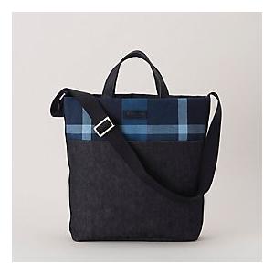 ブラックレーベル 新品 チェックデニム 2WAY トートバッグ 正規品