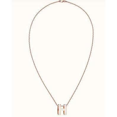 エルメス HERMES ネックレス ポップアッシュ ポップH PG ピンク