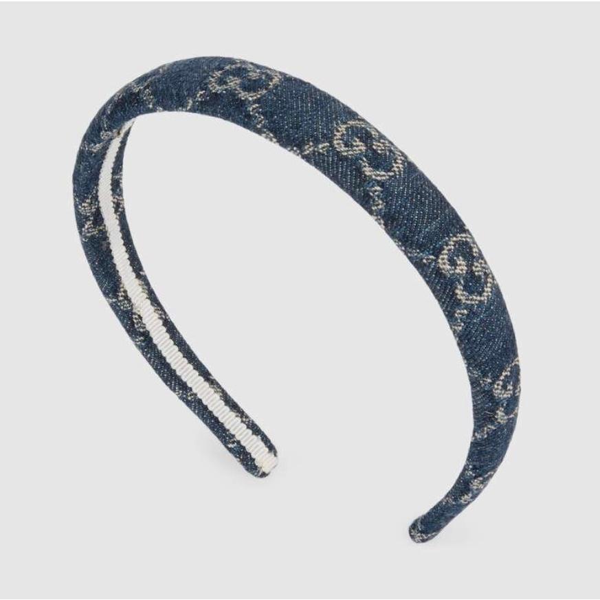 グッチ GUCCI カチューシャ エコ ウォッシュドデニム ヘアバンド 新品