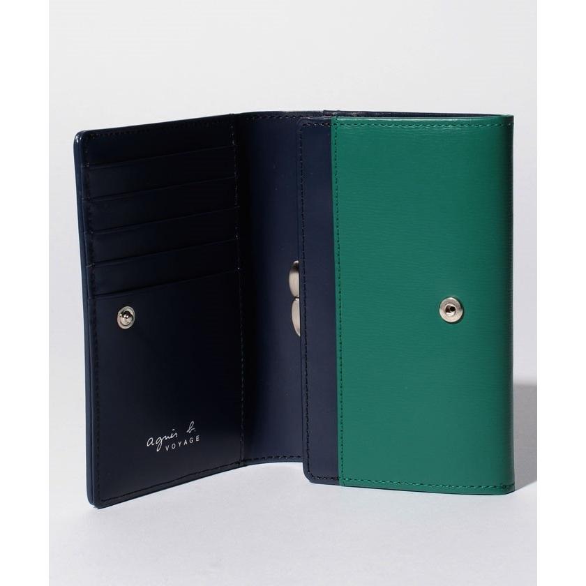 アニエスベー財布 二つ折り財布 がま口財布 新品 レザー Voyage ボヤージュ Ew04 02 ウォレットレディース 緑 グリーン 正規品 01 Anb033 2 Dandelion Onlineshop 通販 Yahoo ショッピング