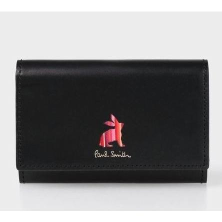 ポールスミスカードケース Paul Smith マーケトリーストライプラビット