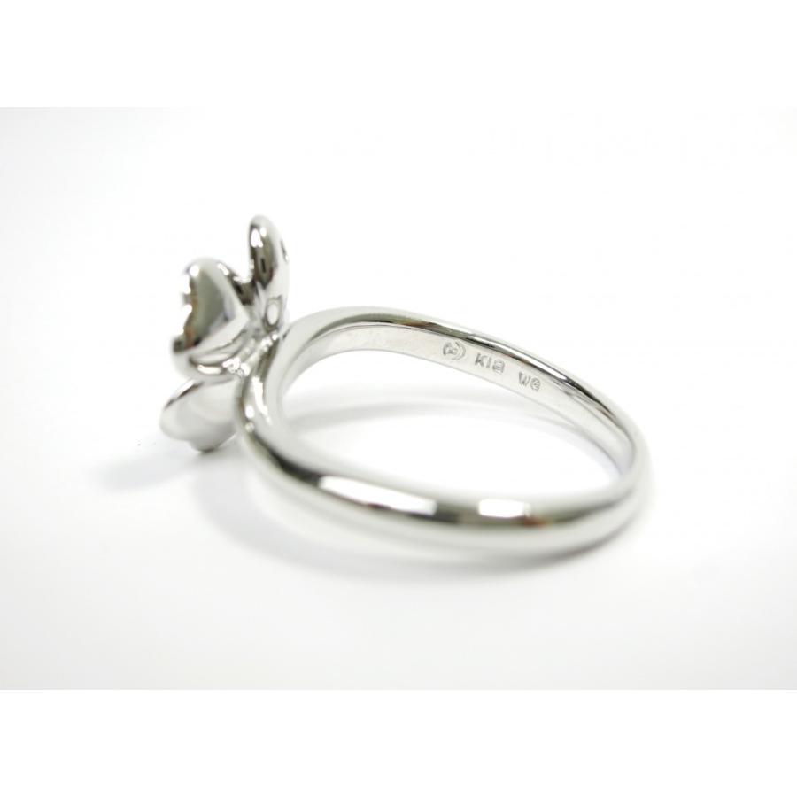 TASAKI タサキ K18WG 指輪 クローバー ダイヤモンド リング サイズ8 D0  