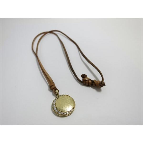 MIZUKI ミズキ K14 ダイヤトップ 月 レザーネックレス MIZUKI ミズキ K14 ダイヤトップ 月 レザーネックレス