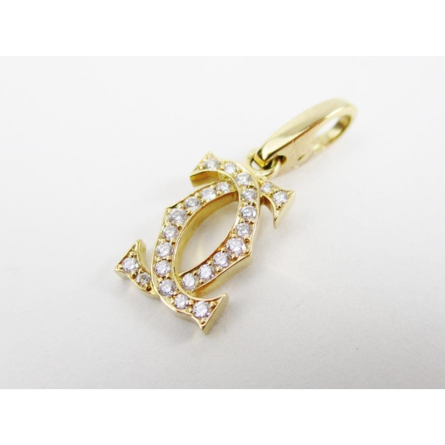 Cartier カルティエ 2C チャーム K18チャーム 750YG ドゥーブルC
