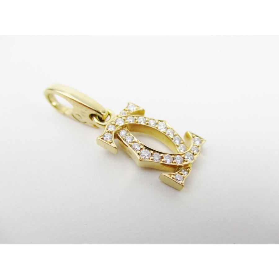 Cartier カルティエ 2C チャーム K18チャーム 750YG ドゥーブルC
