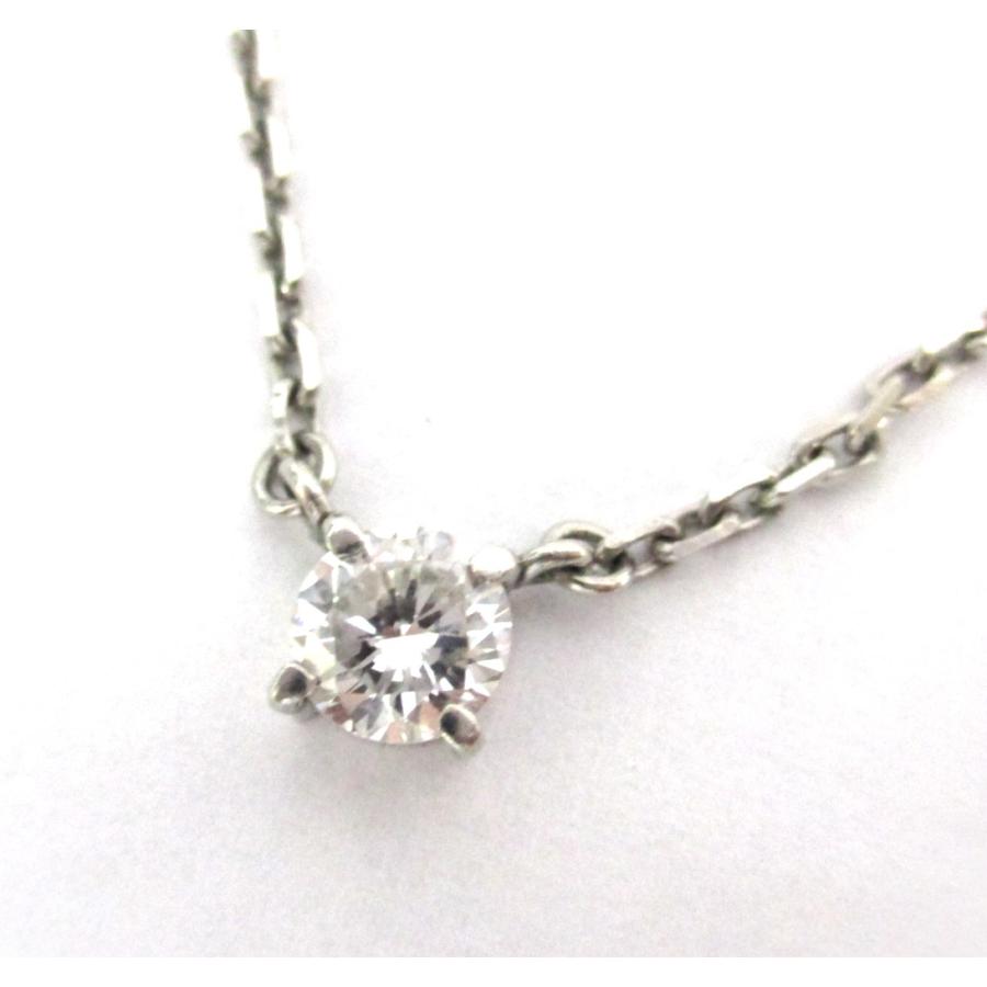ダイヤモンド ネックレス Pt850 1粒ダイヤ ネックレス 0.4カラット  