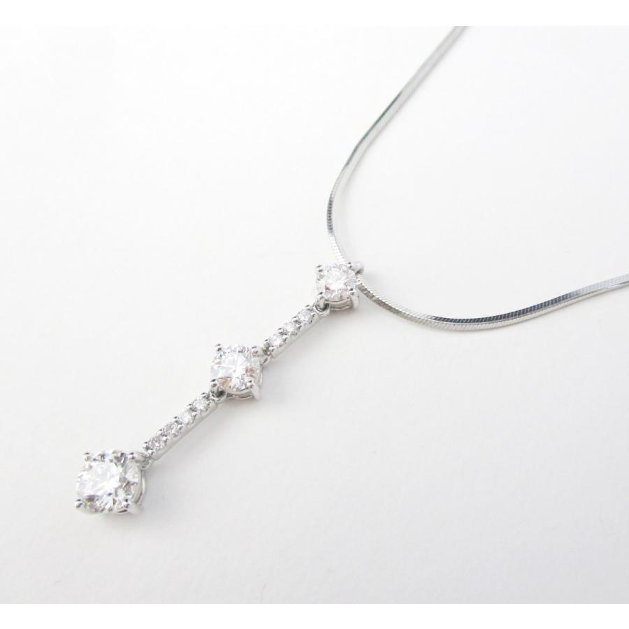Trilogy（トリロジー） ダイヤモンド ネックレス PT900 ダイヤ