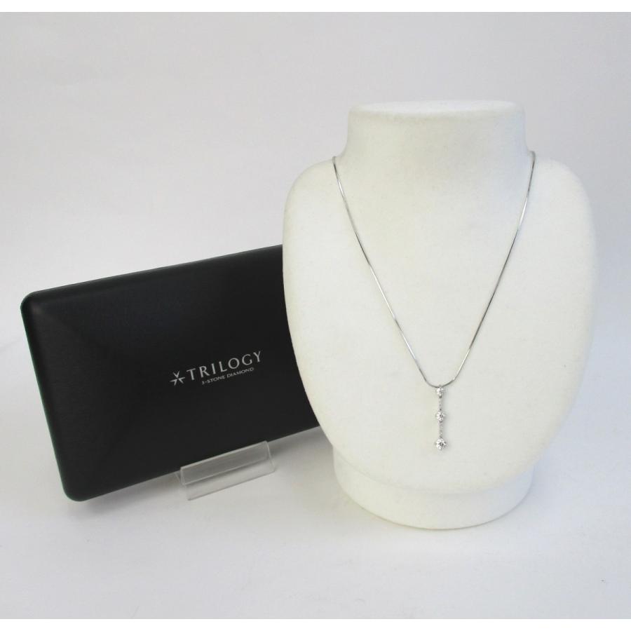 Trilogy（トリロジー） ダイヤモンド ネックレス PT900 ダイヤ