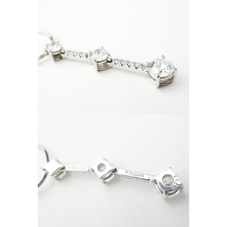 Trilogy（トリロジー） ダイヤモンド ネックレス PT900 ダイヤ