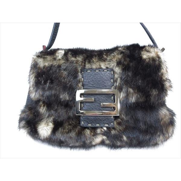 FENDI フェンディ セレリア ファーバッグ ハンドバッグ