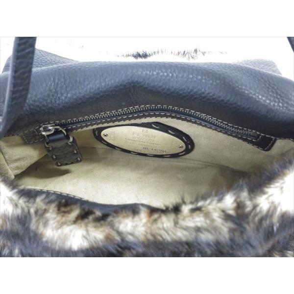 FENDI フェンディ セレリア ファーバッグ ハンドバッグ