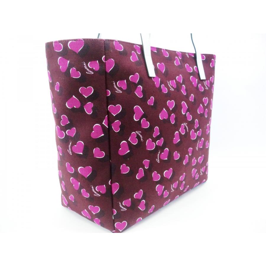 美品 ✨ グッチ トートバッグ GG柄 キャンバス ハート金具 赤 美品 ✨ グッチ トートバッグ GG柄 キャンバス ハート金具 赤