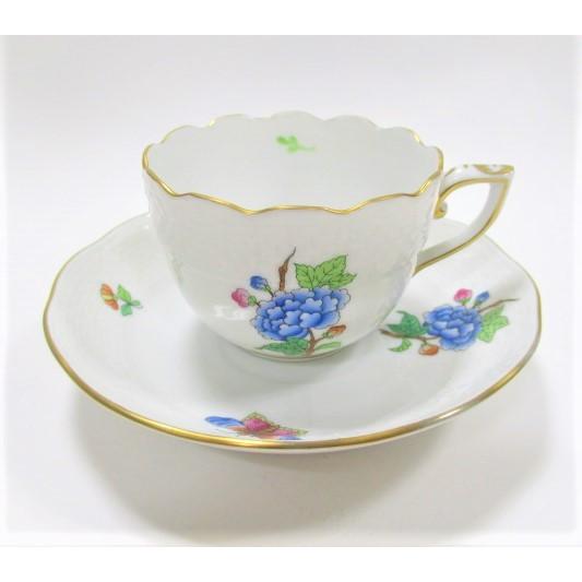 ヘレンド デミタスカップアンドソーサー ヴィクトリア プレーン