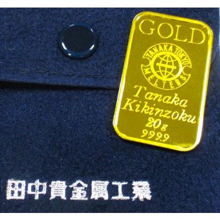 GINZA TANAKA（田中貴金属） 記念インゴットカード 田中貴金属ジュエリー 新品 インゴット 20g 純金インゴット 20g 田中