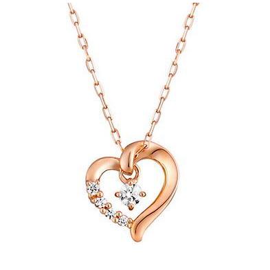 4℃ ヨンドシーネックレス 正規品 新品 ピンクゴールド ハートネックレス 正規ラッピング K10ピンクゴールド ネックレス 111746123108