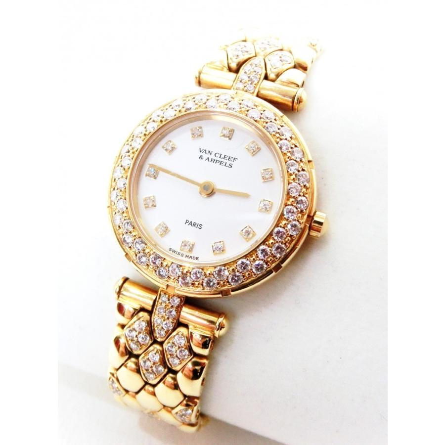ヴァンクリーフ＆アーペル 腕時計 レディース K18 無垢 ダイヤモンド