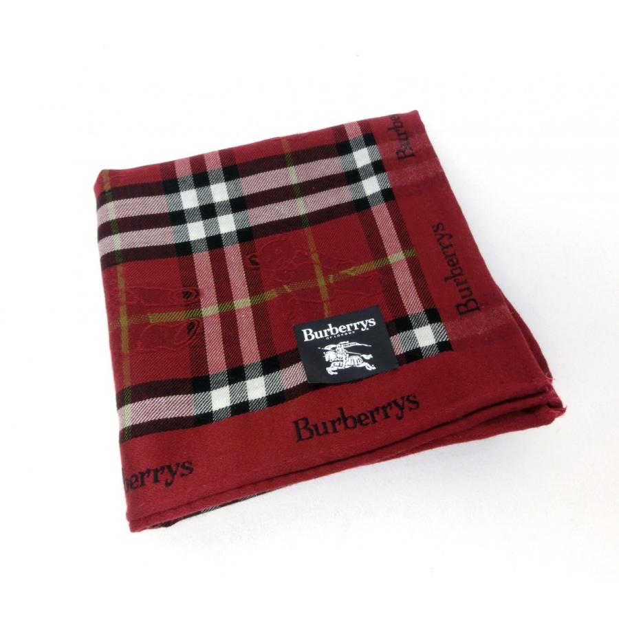 BURBERRY（バーバリー） バーバリーズ ハンカチ チェック 赤 レッド
