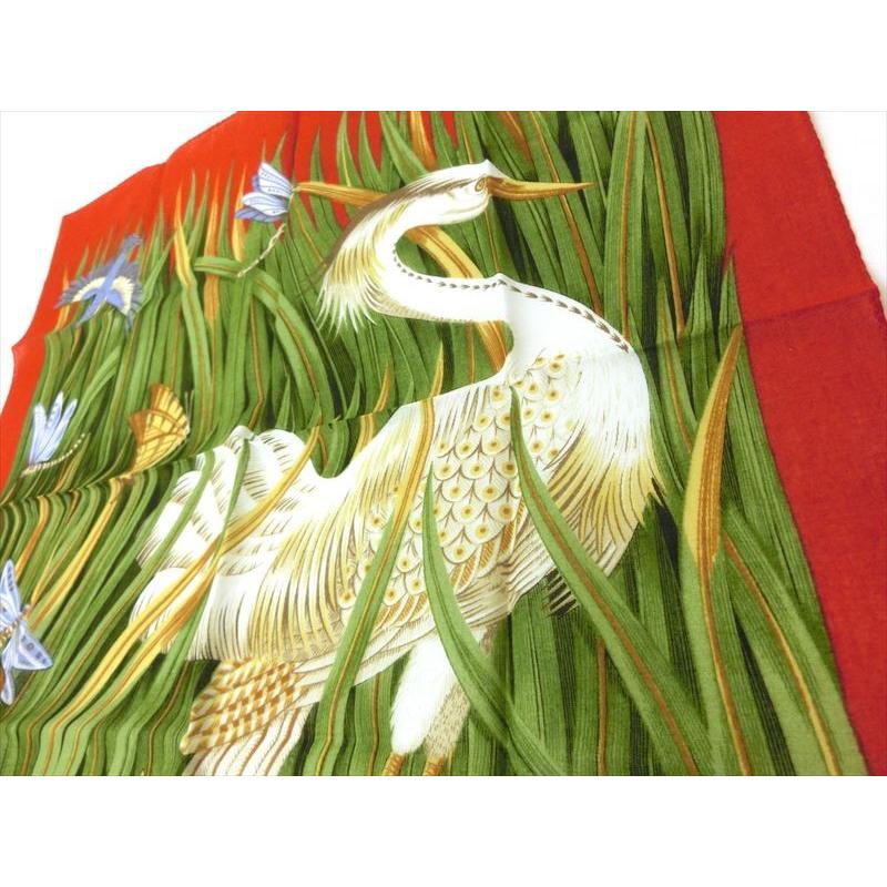 FERRAGAMO（フェラガモ） ハンカチ 婦人 鳥 トンボ ブランド小物 未