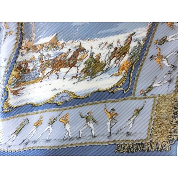 HERMES エルメス スカーフ シルクスカーフ プリーツスカーフ