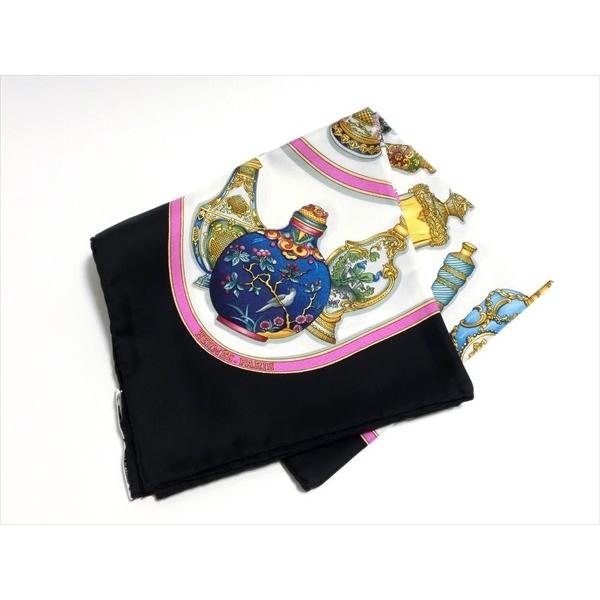 HERMES（エルメス） シルク100％ スカーフ カレ 香水瓶柄 : DANDELION