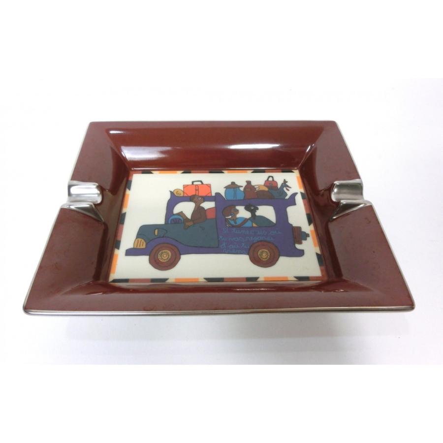 代引不可 エルメス 灰皿 アッシュトレイ 大 茶 人物 車 旅行 ドライブ Hermes 全ての Aleefsurgical Com