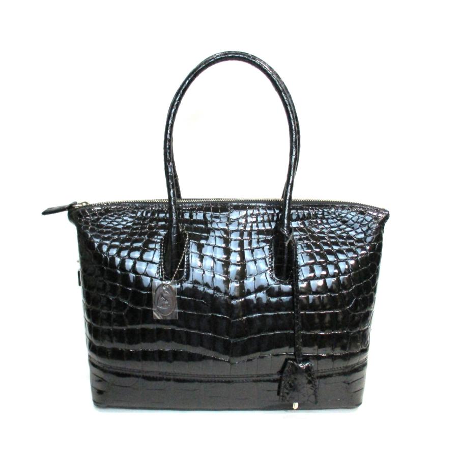 クロコダイル バッグ 黒 JRAマーク付 美品 : DANDELION-onlineshop 