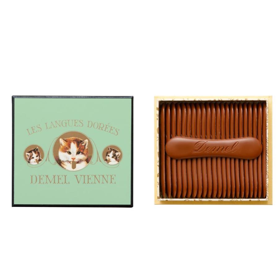デメル（DEMEL） チョコ 猫の舌 チョコレート メッセージカード対応 猫