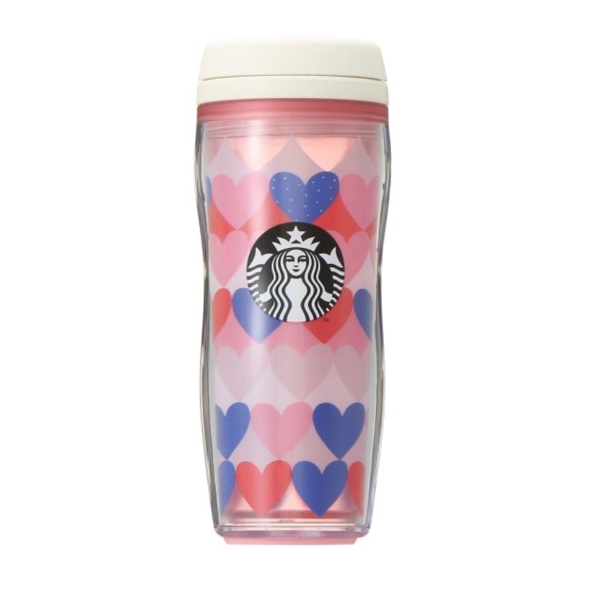 スターバックス タンブラー バレンタイン2022 ボトル トリコロール
