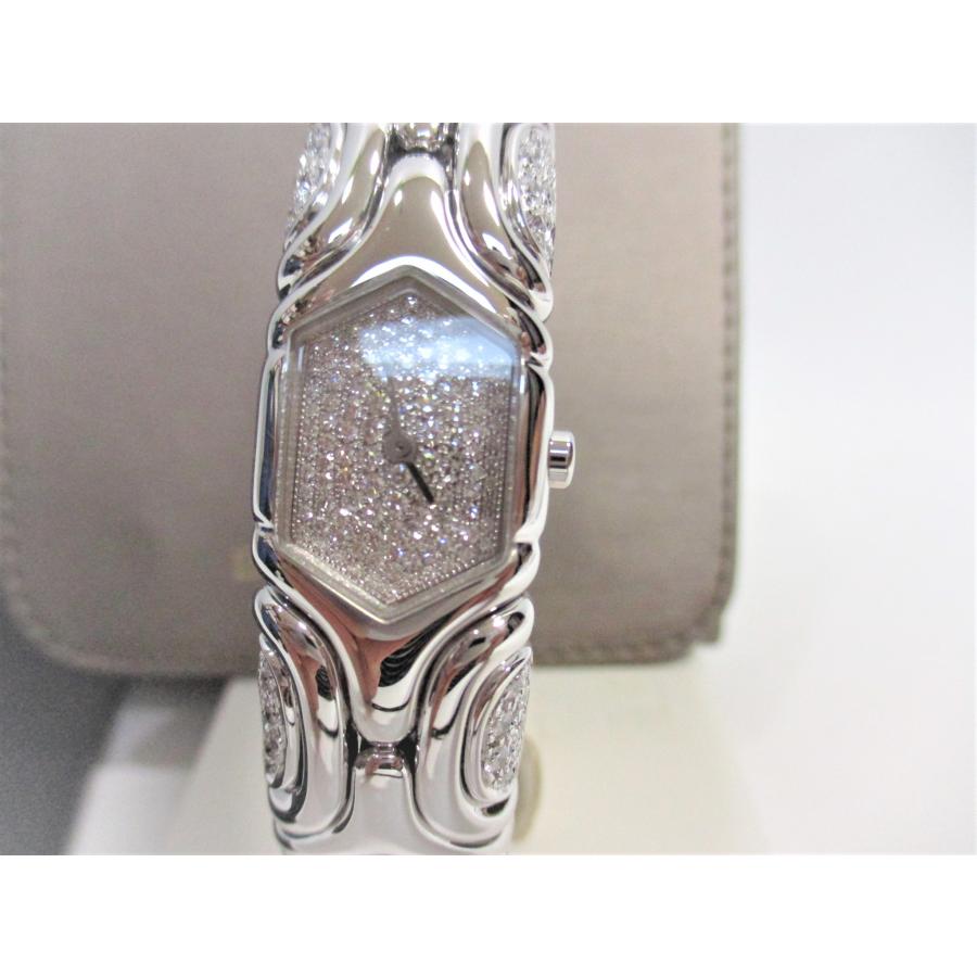 BVLGARI ブルガリ 時計 レディース K18WG ダイヤモンド バングル 希少