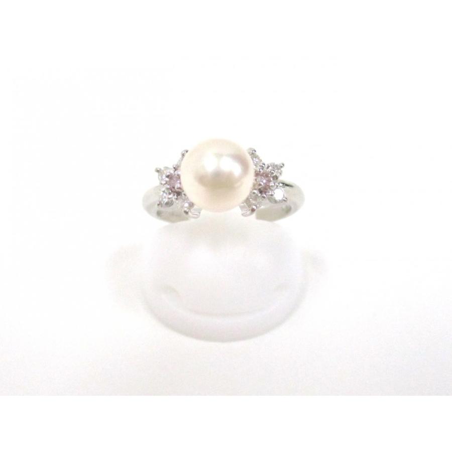 田崎真珠 タサキ Pt900 パール約7.5mm珠 ダイヤ計0.16ct リング 楽天市場】TASAKI【タサキ】Pt900 ダイヤモンド付き パール