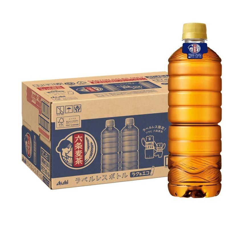 アサヒ飲料 六条麦茶 ラベルレスボトル 660ml×24本 お茶 ノンカフェイン の商品画像