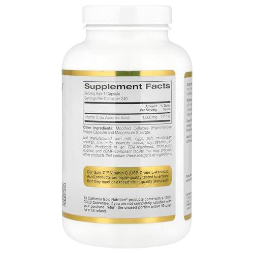 California Gold Nutrition, Gold C?（ゴールドC）、ビタミンC、USP Grade、1,000mg、ベジカプセル240粒 |  | 01