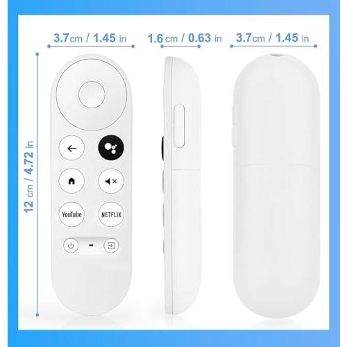 Google Chromecast 4k Snow/HD TV用アップグレード音声リモコン G9N9N
