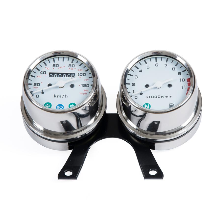 スピードメーター バイク 走行距離計 汎用 交換 カスタム 計器 タコメーター メーター ステンレス D0011 ダンデライオン 通販 Yahoo ショッピング