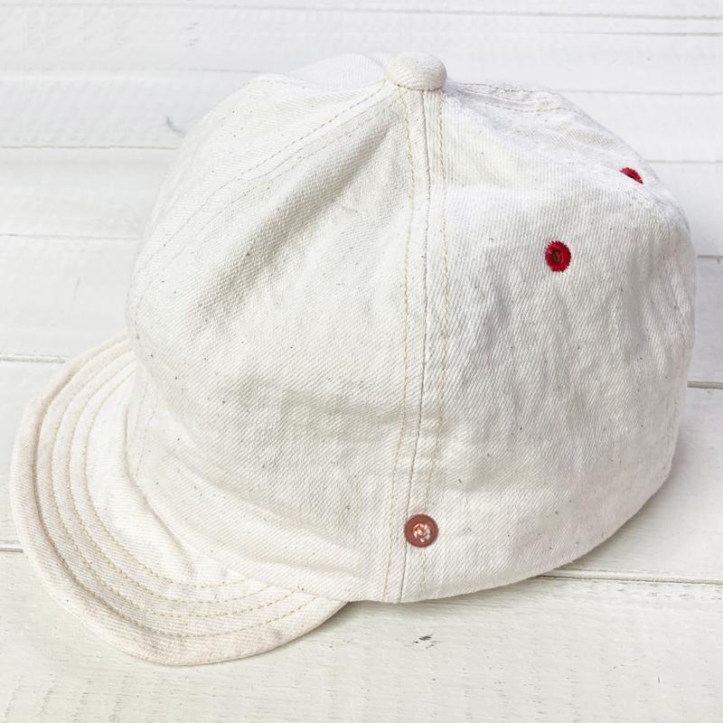 D AND H BASEBALL HONO NATURAL CAP キバタキナリキャップ ツバ短 帽子 ワイヤー ハンドメイド メンズレディース 日本製　セルビッチ　送料無料　大きいサイズ｜dandh-handmade｜06