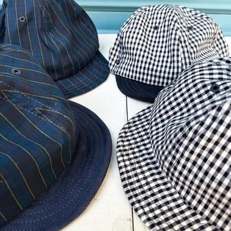 D AND H SUMMER CHECK HONO CAP ギンガムチェック グリーンチェック