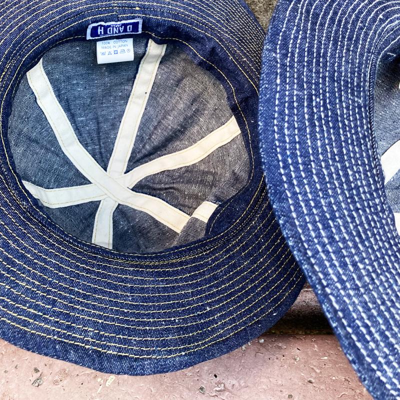 ネップライトデニムアーミーハット 9オンス 送料無料 大きいサイズ