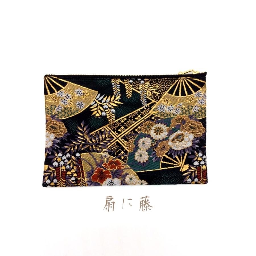 ポーチ　Mサイズ　西陣織　金襴　和雑貨　化粧ポーチ　マスクポーチ　パスポートケース　日本製　和柄　袋　バッグ　収納袋　御朱印帳　西陣 |  | 03