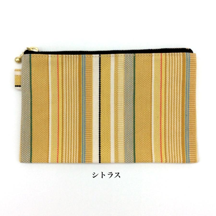 倉敷産帆布 ストライプポーチ Mサイス 日本製 倉敷帆布 帆布 倉敷産帆布 ストライプポーチ Mサイス 日本製 倉敷帆布 帆布