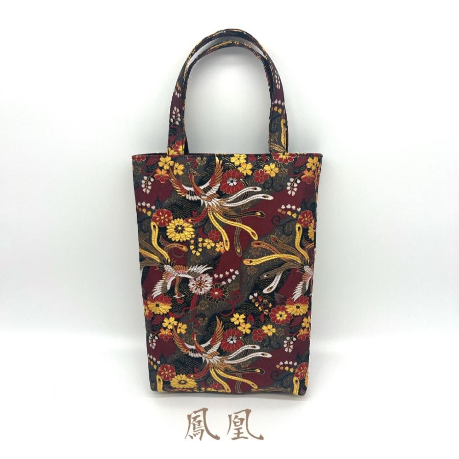 新品【和風 トートバッグ】お稽古バック 菱梅 金蘭 和装 着物 未使用 日本製 サブバッグ 新品【和風 トートバッグ】お稽古バック 菱梅 金蘭