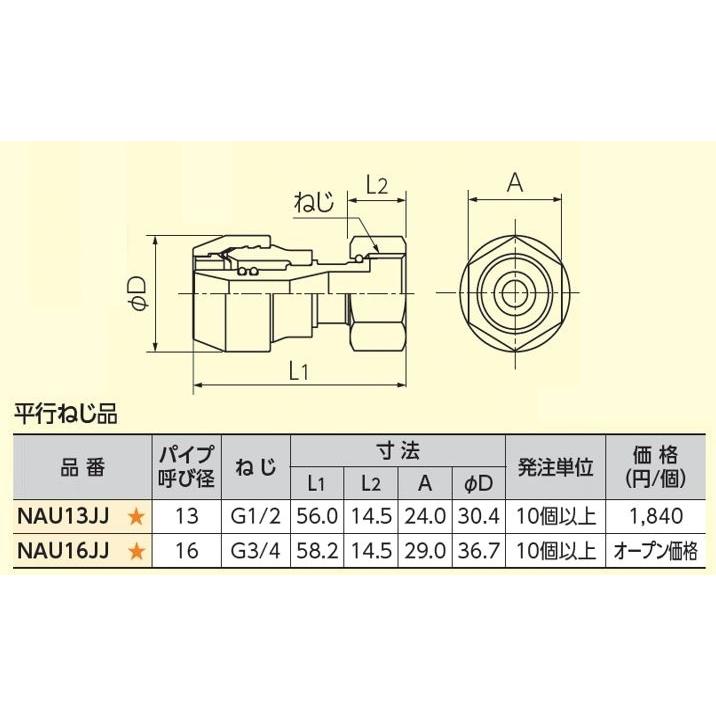 BRIDGESTONE（ブリヂストン） プッシュマスター 樹脂製継手ユニオン