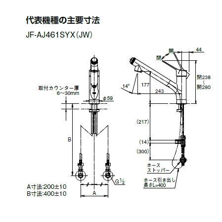 LIXIL（リクシル） オールインワン浄水栓AJタイプ 浄水器内蔵シングル