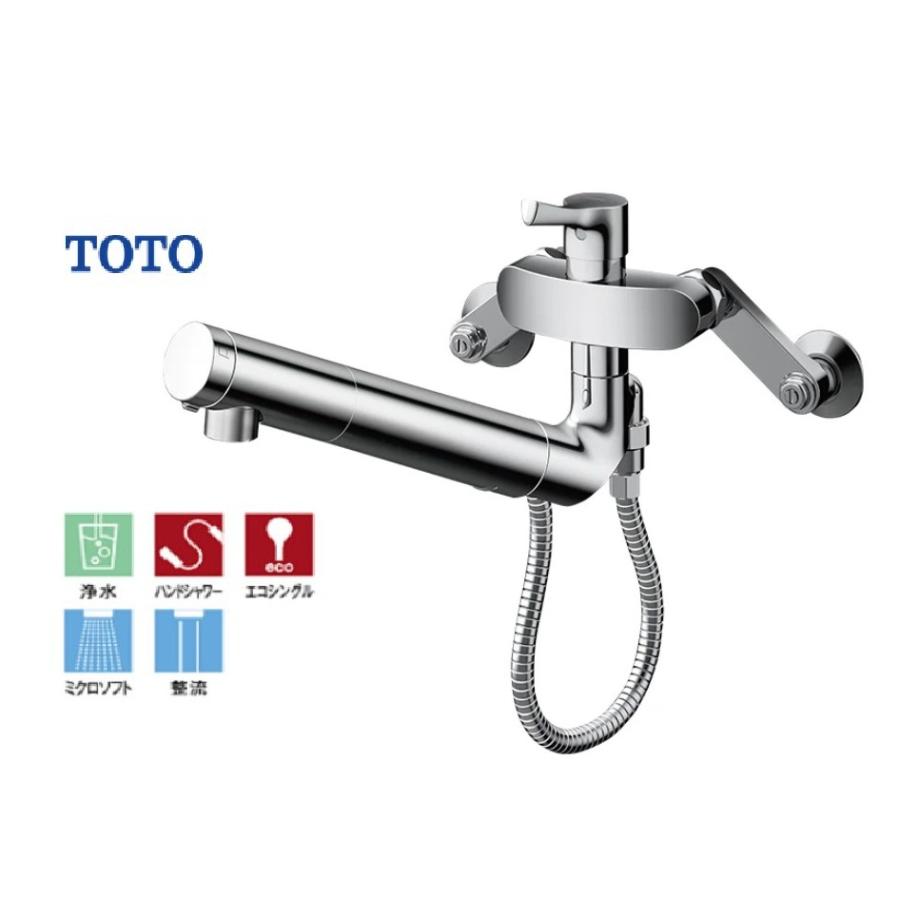 TOTO 【TOTO】浄水器兼用キッチン混合水栓 壁付き TKS05323J