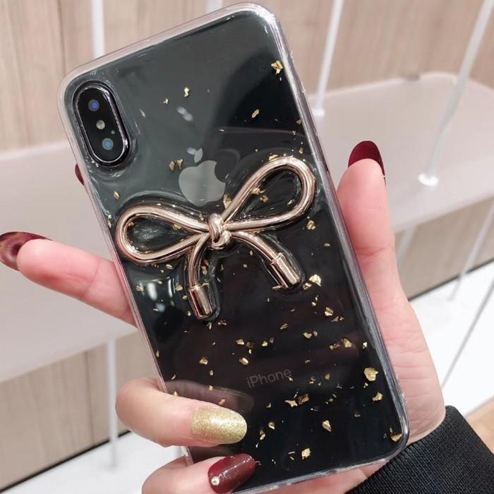 Amazon.co.jp: NICEHOLI iPhone 13用 ケース リボン 立体 透明